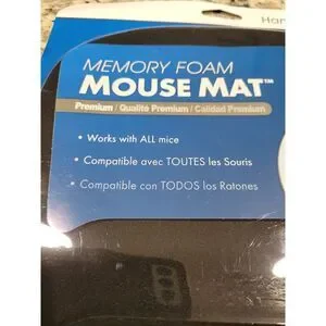 HandStands Memory Foam Mouse Pad Mat Premium Genuine Memory Foam Hand Rest Black