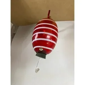 Hanging Hummingbird Feeder Hand Blown Glass Art