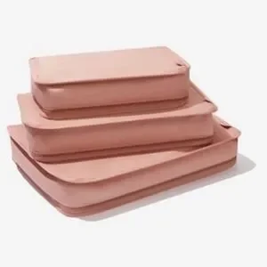 Hanky Panky Set of 3 Packing Cubes in Mauve NWT