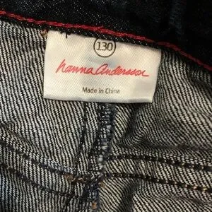 Hanna Andersson Boys Blue Jeans Size 8 (130 Cm)