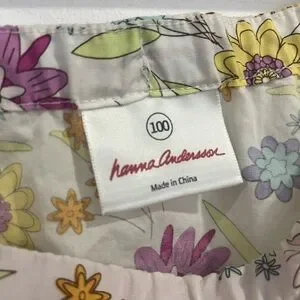 Hanna Andersson Girls Floral Cotton Dress 100 US4