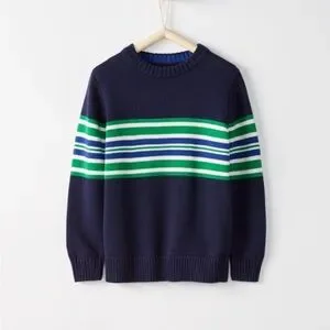 Hanna Andersson Striped Crewneck Sweater Size 12 (150) Hanna Andersson Striped Crewneck Sweater Size 12 (150)