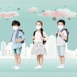 Happy Life KF94 Kids Masks In White. 19 Of Them