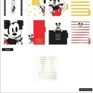 Happy Planner Disney Mickey Mouse Red Stripes Plan Your Dreams 12 Month Undated