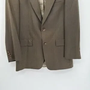 Hart Schaffner Marx Mens Size 38R Wool Blazer Sport Coat Suit Jacket Green/gold
