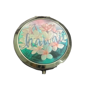 Hawaii Floral Compact Mirror Hawaii Floral Compact Mirror