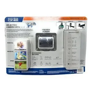 HD Action Camera W/ WiFi & 8GB Mircroflash Card Waterproof Case‎ New Compact