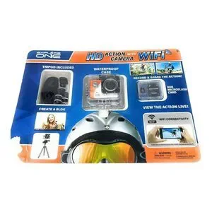 HD Action Camera W/ WiFi & 8GB Mircroflash Card Waterproof Case‎ New Compact