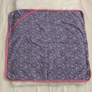 Healthtex Floral Hooded Towel - Pink and Blue