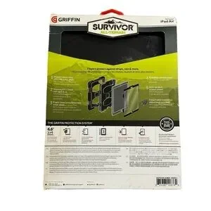 Heavy Duty Griffin Survivor All-Terrain Case With Stand For IPad Air