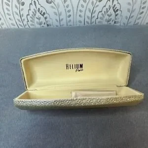 Helium Paris Beige Hard Shell Glasses Case