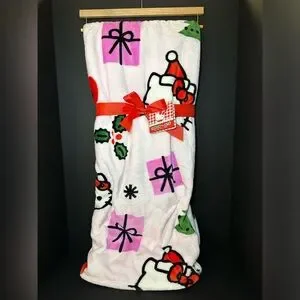 Hello Kitty Christmas Plush Throw