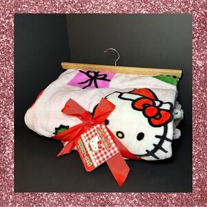 Hello Kitty Christmas plush throw