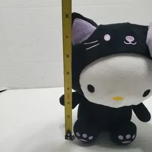 Hello Kitty & Friends Black Kitty Costume 8" Plush Sanrio 2023