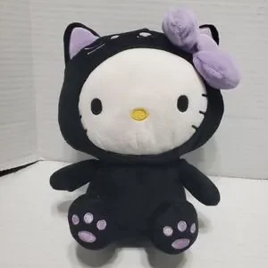 Hello Kitty & Friends Black Kitty costume 8" Plush Sanrio 2023