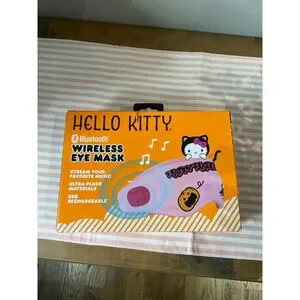 Hello Kitty Halloween Bluetooth Wireless Eye Mask Pink Orange One Size
