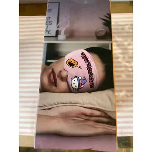 Hello Kitty Halloween Bluetooth Wireless Eye Mask Pink Orange One Size
