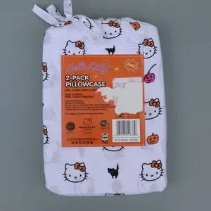 Hello Kitty Halloween Standard Pillowcases 2 Pack Pumpkin Bats