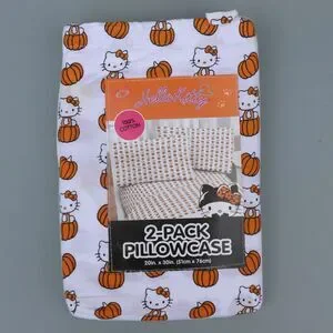 Hello Kitty Halloween Standard Pillowcases 2 Pack Pumpkins