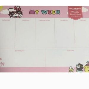 Hello Kitty Weekly Planner Pad Hello Kitty Weekly Planner Pad