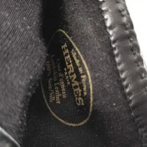 Hermès Kelly Black Leather Gloves with Gold Hardware - Size Medium
