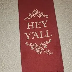 Hey Yall By Paula Deen Hand Towel Kitchen Decor New
