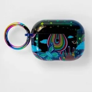 heyday AirPods Pro Case Black and Blue with Multicolor Design Artist series New