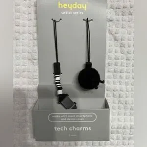 Heyday NWT Phone Charms 2pk Black And White New