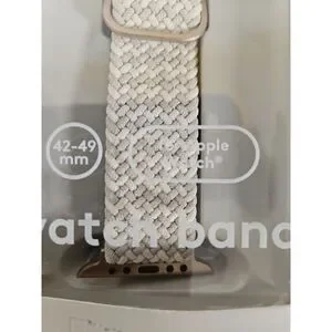 Heyday Watch Band For Apple Watch 42-45mm Fabric Grey Gold Dot OPEN BOX