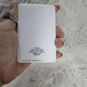 HeyDay White And Pink Floral Power Bank Electronic Charger 2600 MAh