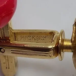 Hickok Vintage Fish Cufflinks Trout Bass