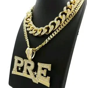 Hip Hop Iced Young Dolph PRE Necklace & 18" Full I