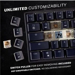 HK Gaming GK61 Mechanical Gaming Keyboard 60 Percent 61 RGB RainbowLED Backlit