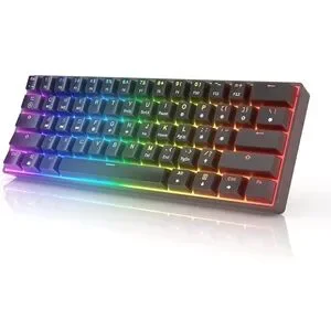 HK Gaming GK61 Mechanical Gaming Keyboard 60 Percent 61 RGB RainbowLED Backlit