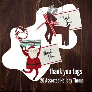 Holiday Thank You Tags Set Holiday Thank You Tags Set