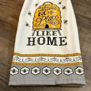 Homemade Crochet Decorative Towel Honeycomb And Bees