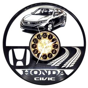 HONDA CIVIC vinyl record clock
