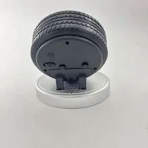Honda Tire Desk Clock Wheel Tire Shaped Clock HTF Works Vintage Novelty 4.5”
