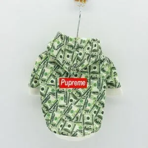 Hoodie for small or medium dog.New. Easy clean