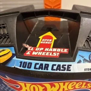 Hot Wheels 100 Car Carrying Case Storage Organizer Suitcase Rolling 1/64 Scale