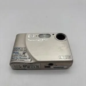 Hp PhotoSmart R727 3X Zoom 6.2MP Silver Digital Camera - Tested And Works
