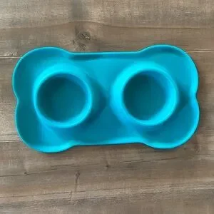 Hubulk Pet No Spill Non-Skid Silicone Mat Food Bowl For Water And Food - Small