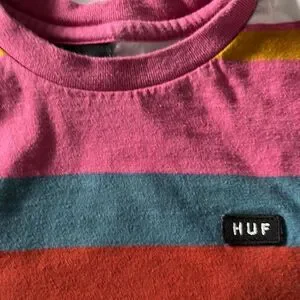 Huf Striped Crew T Tagged M