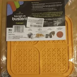 Hyper Pet Boredom Busters Calmers Lick Mat for Dogs & Cats – Orange