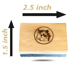 I N Premium Products Wooden Pet Grooming Brush 2 5"W