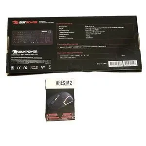 IBuypower Ares M2 Gaming Keyboard RGB Backlit With 11 Effects And Ares M2 Mouse