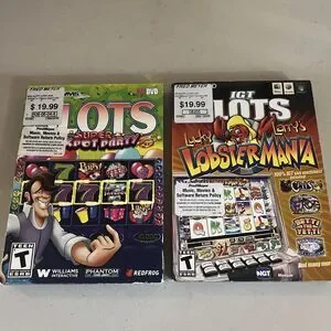 IGT Slots Lucky Larry's Lobster Mania + Slots Super Jackpot Party DVD 2011 Lot 2