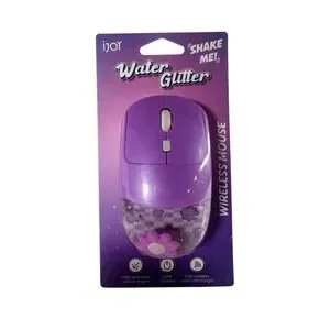 iJoy Water Glitter Wireless Mouse For PC Purple-NEW SEALED