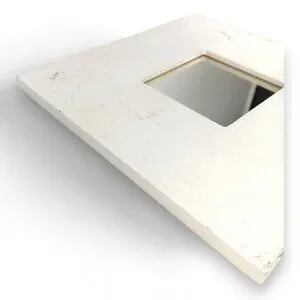 IKEA MALMA Framed Art Mirror- Square-BELIEVE-White-Gray-10x10