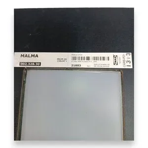 IKEA MALMA Framed Art Mirror- Square-LOVE- Gray-10x10